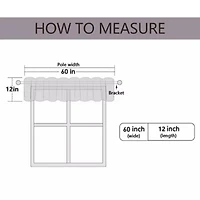 Opaque Ripcord Kitchen Window Curtains - 24" Tier & Valance Set