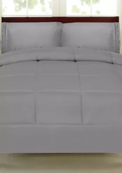 Down Alternative Reversible Solid Color Comforter