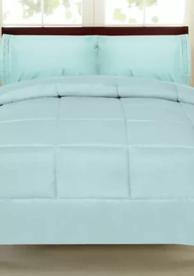 Down Alternative Reversible Solid Color Comforter