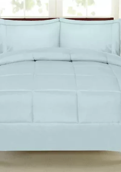 7 Piece Bed-In-A-Bag Down Alternative Comforter & Sheet Set