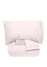 7 Piece Bed-In-A-Bag Down Alternative Comforter & Sheet Set
