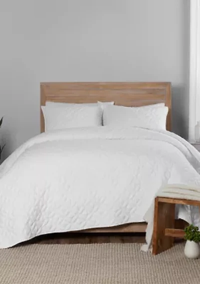 Fairfax Geometric Cotton 3 Piece Quilt Set