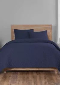 Fairfax Geometric Cotton 3 Piece Quilt Set