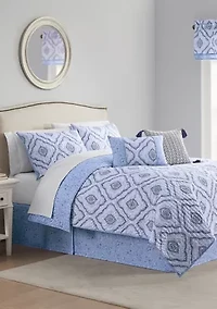 Curves Ahead 4 Piece Quilt Set