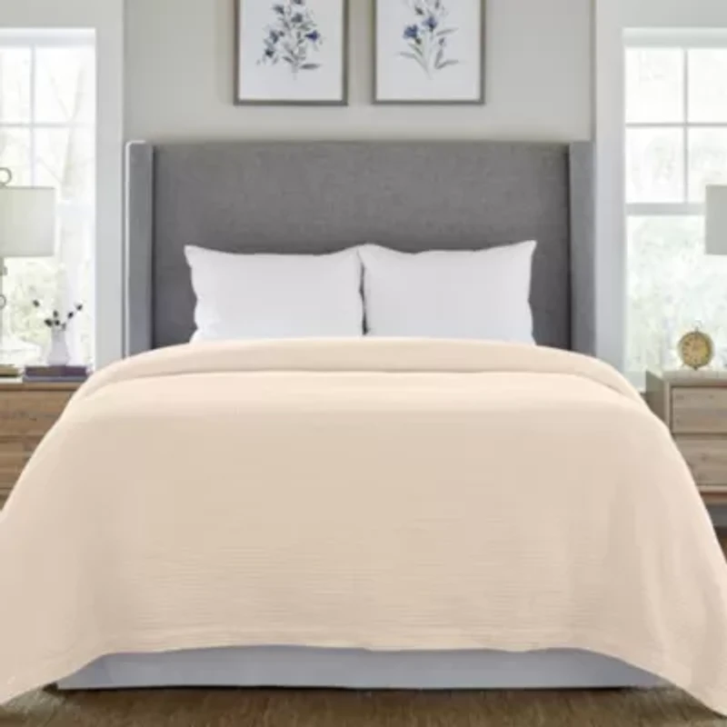 100% Cotton Hyperallergenic Woven Blanket