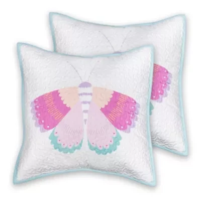 Butterfly Fairy 200 Thread Count 100% Cotton Pair Euro Sham