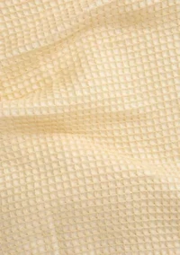 Waffle Knit Fringe Throw Blanket