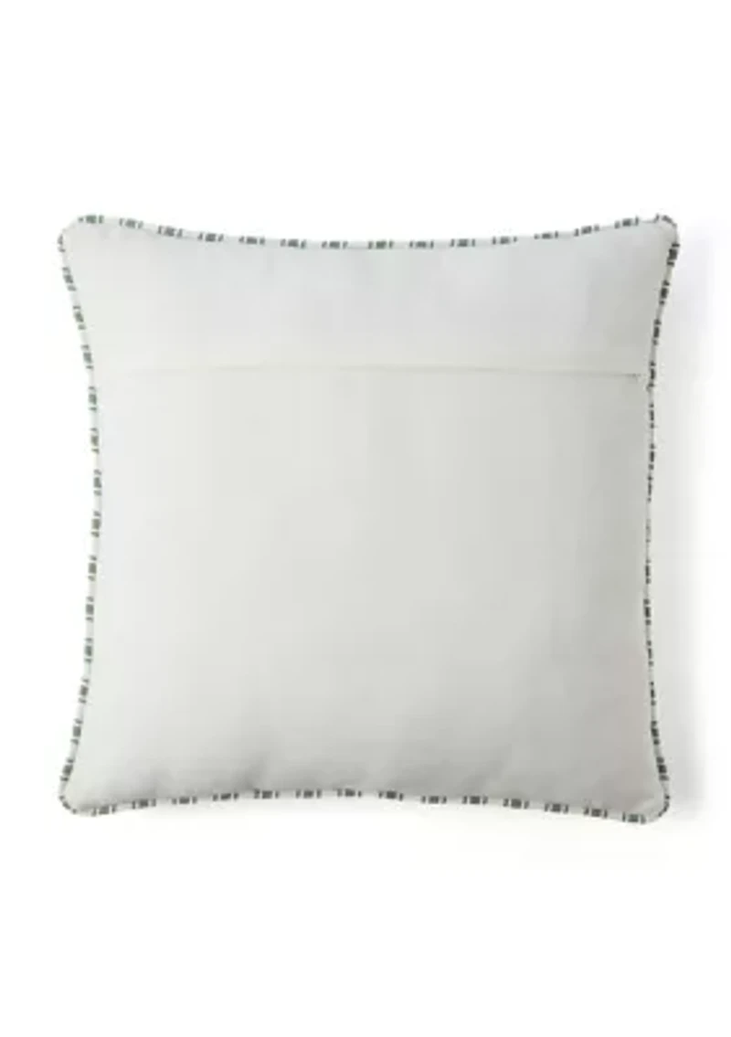 Floral Stitched Decorative Pillow