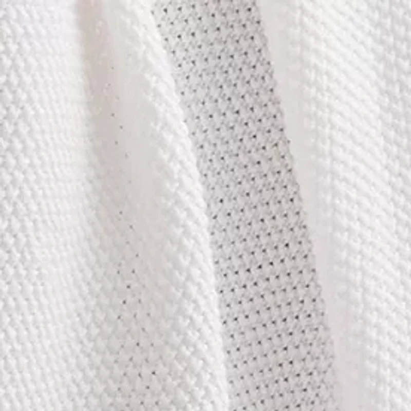 Moss Stitch Throw Blanket