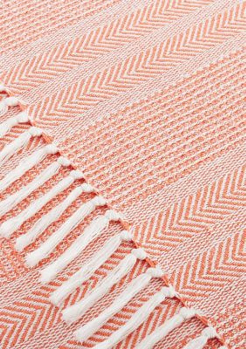 Variegated Woven Throw Blanket