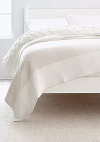 Neutral Striped Blanket