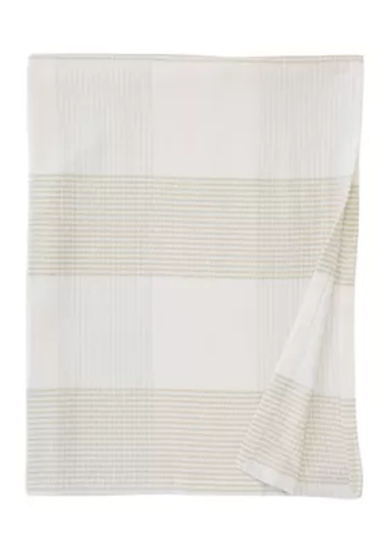 Neutral Striped Blanket