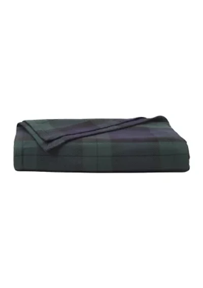Luxury Cotton Plaid Blanket