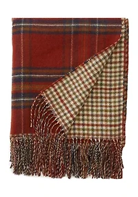 Light Plaid Throw Blanket