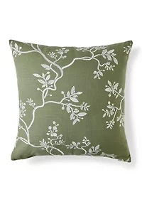 Embroidered Branch Pillow