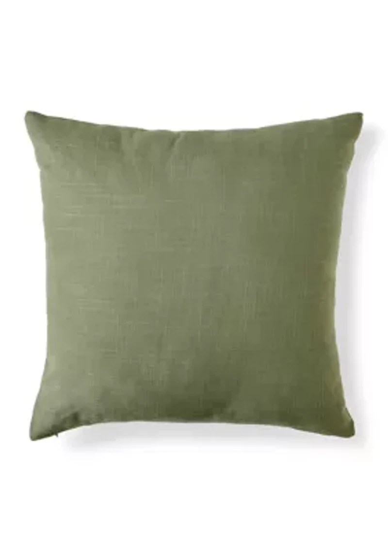 Embroidered Branch Pillow