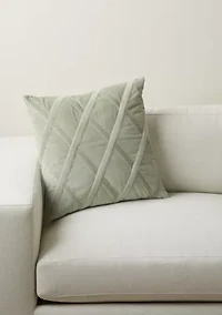 Velvet Criss Cross Decorative Pillow