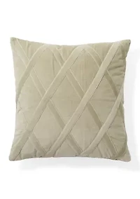 Velvet Criss Cross Decorative Pillow