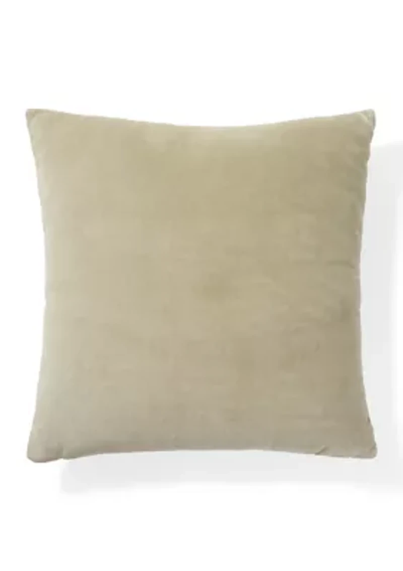 Velvet Criss Cross Decorative Pillow