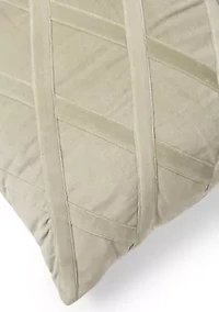 Velvet Criss Cross Decorative Pillow