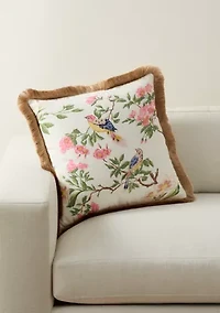 Floral Bird Pillow