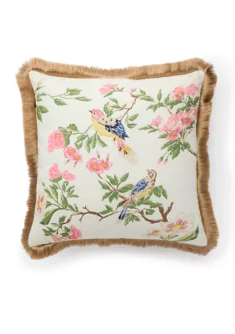 Floral Bird Pillow