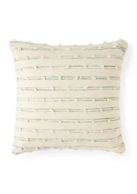 Embroidered Knot Throw Pillow
