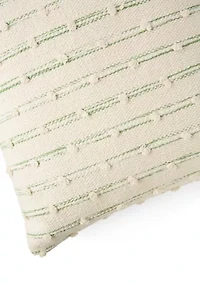 Embroidered Knot Throw Pillow