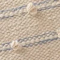 Embroidered Knot Throw Pillow