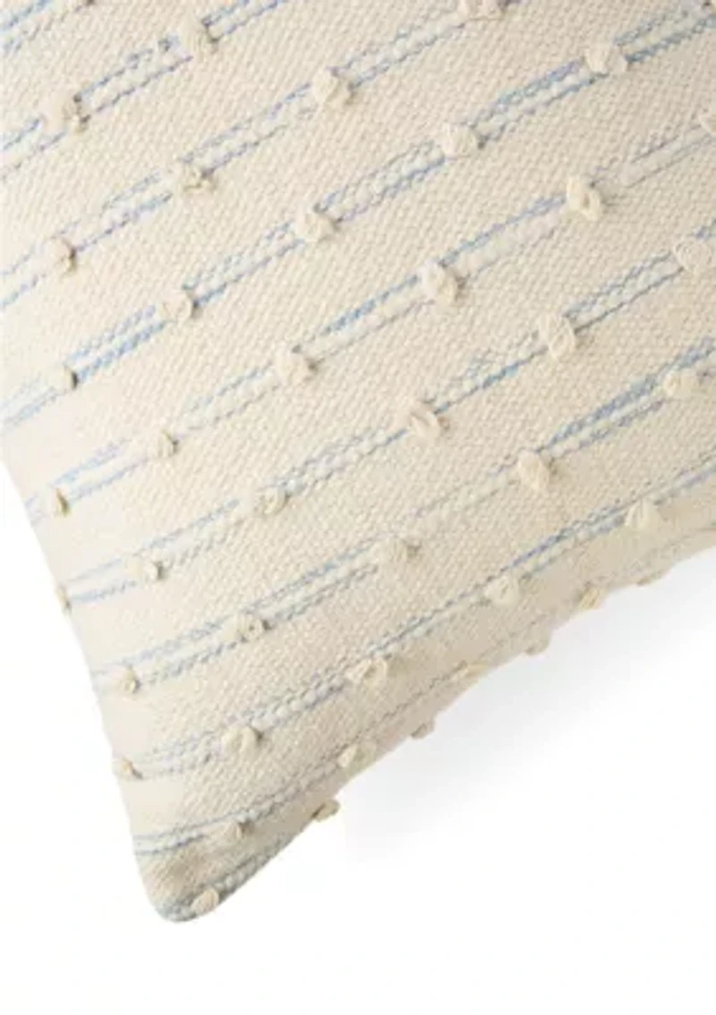 Embroidered Knot Throw Pillow