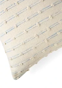 Embroidered Knot Throw Pillow