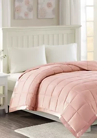 Windom Lightweight Down Alternative Blanket with Satin Trim