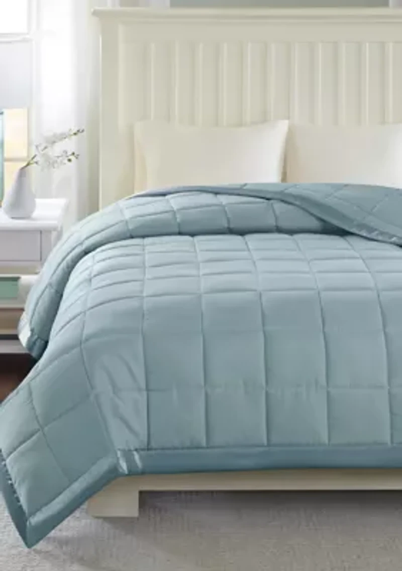 Windom Lightweight Down Alternative Blanket with Satin Trim