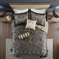 Aubrey 5 Piece Reversible Jacquard Bedspread Set