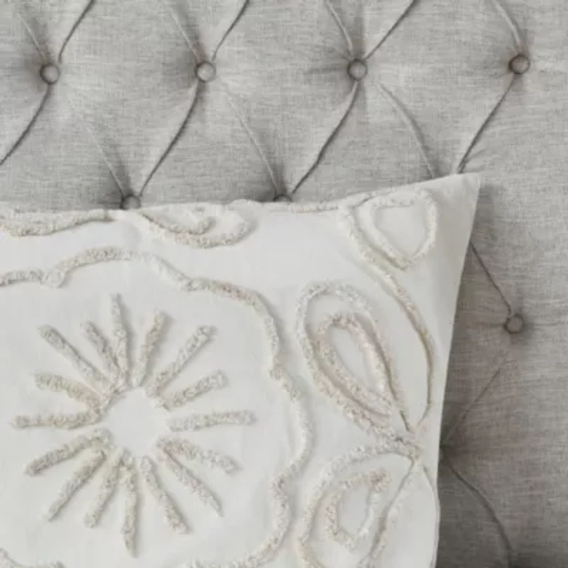 Violette 3 Piece Tufted Cotton Chenille  Coverlet Set