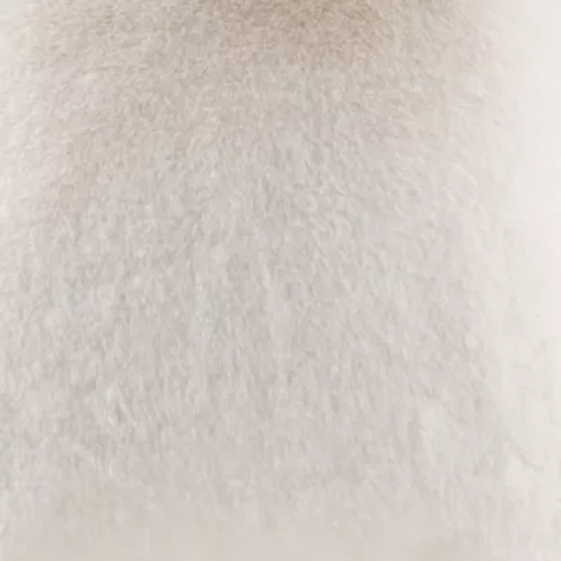 Sable Solid Faux Fur Square Decor Pillow