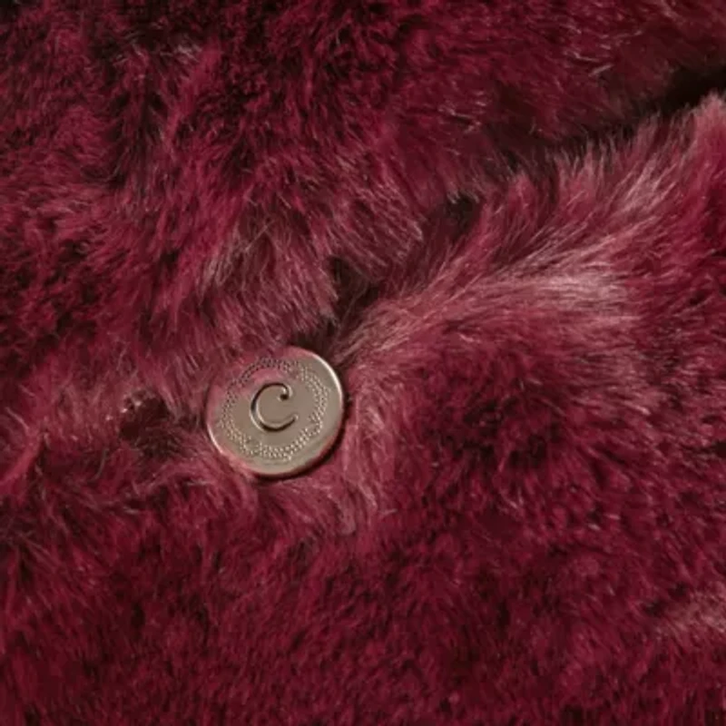 Sable Solid Faux Fur Square Decor Pillow
