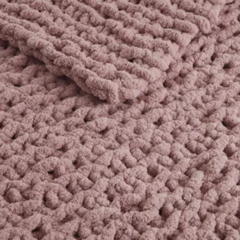 Chenille Chunky Knit Throw