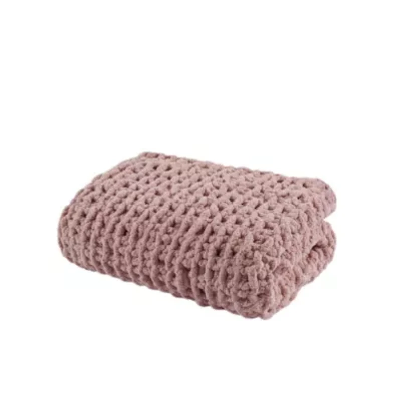 Chenille Chunky Knit Throw