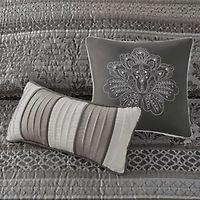 Bellagio 6 Piece Jacquard Quilt Set with Throw Pillows