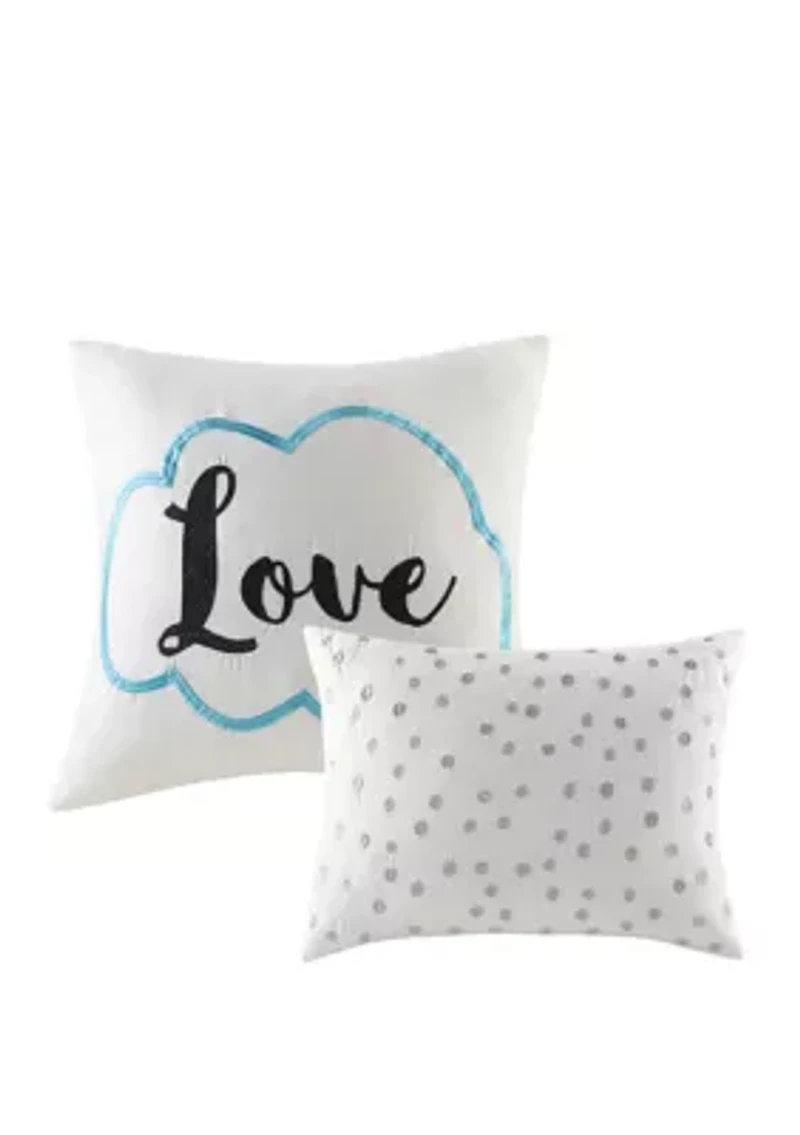 4 Piece Raina Printed Duvet Cover Set