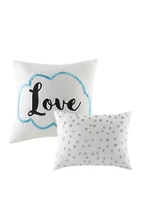 4 Piece Raina Printed Duvet Cover Set