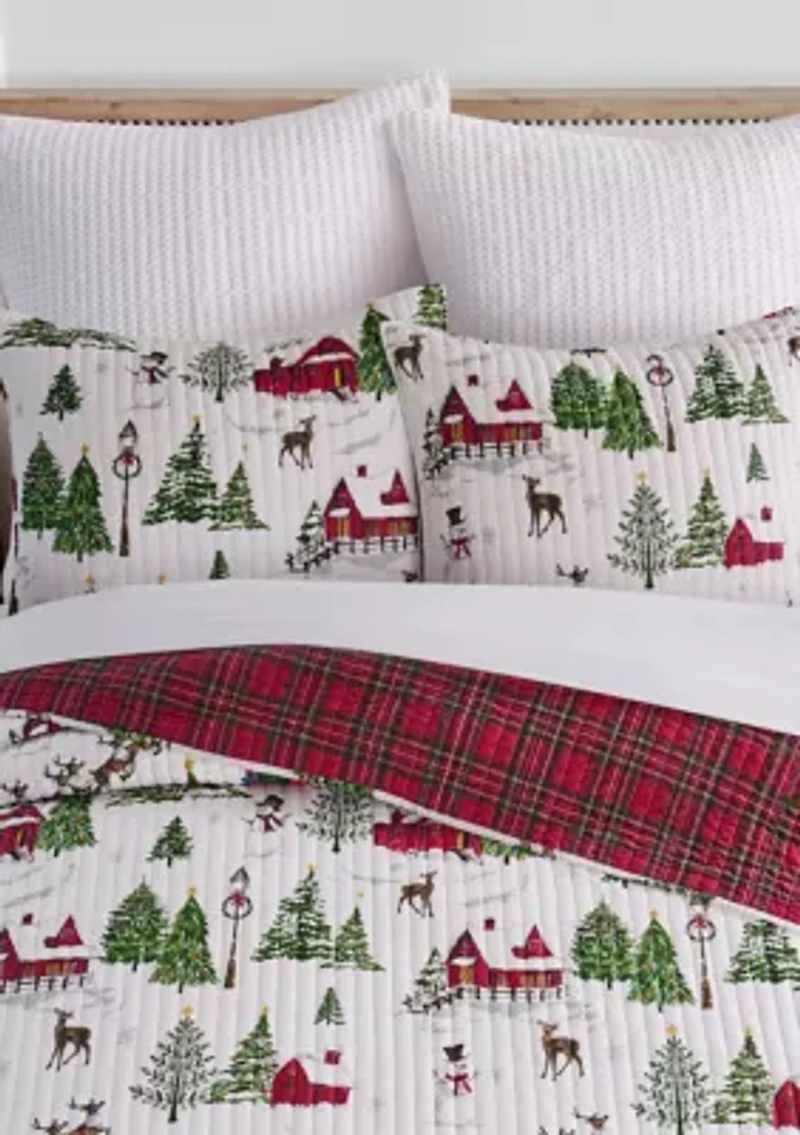 Santa's Sleigh Ride Quilt Set
