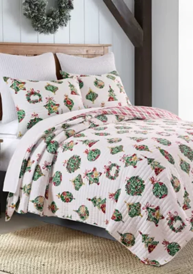 Merry Globes Quilt Set