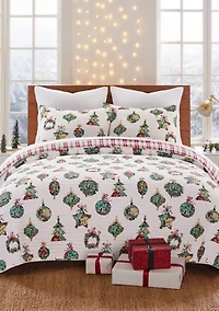 Merry Globes Quilt Set