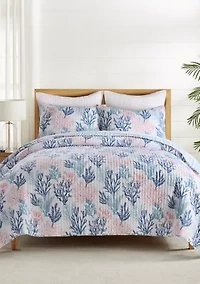 Coral Paradise Quilt Bedding Set