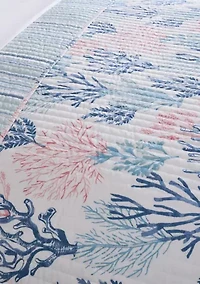Coral Paradise Quilt Bedding Set