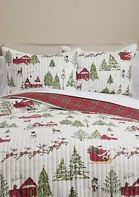 Santa's Sleigh Ride Quilt Set