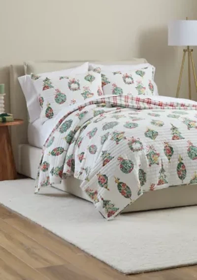 Merry Globes Quilt Set