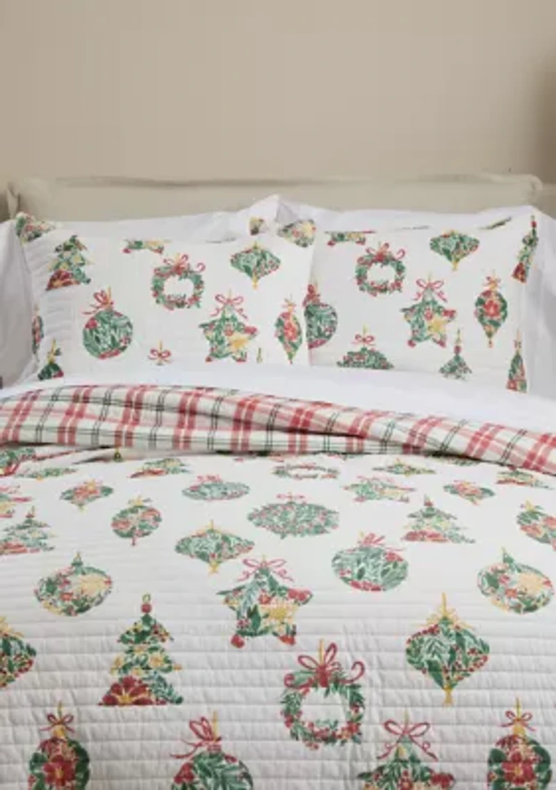Merry Globes Quilt Set